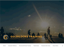 Tablet Screenshot of goldilockstraining.com